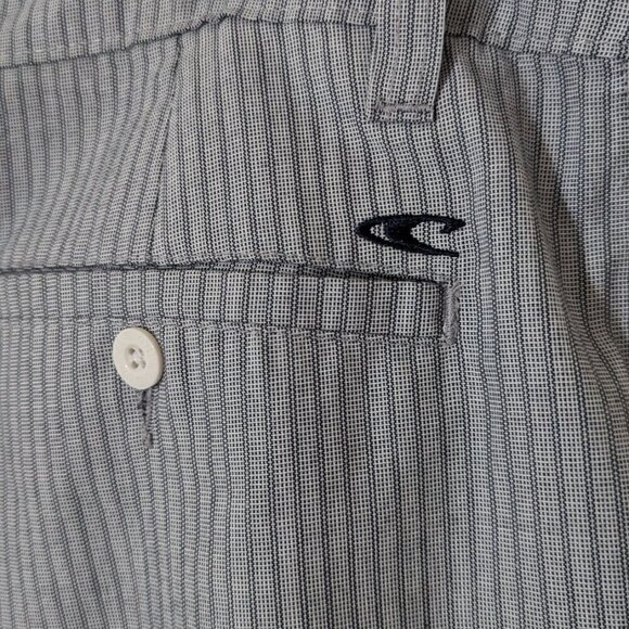 O'Neill Mens Gray Striped Flat Front 10.5" Inseam Skater Pockets Shorts, 36 - Picture 8 of 8